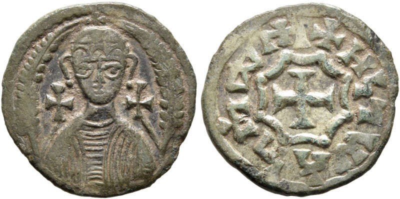 AXUM. Hataz, before 620 and after 630. AE (Bronze, 15 mm, 1.30 g, 5 h). Draped b...