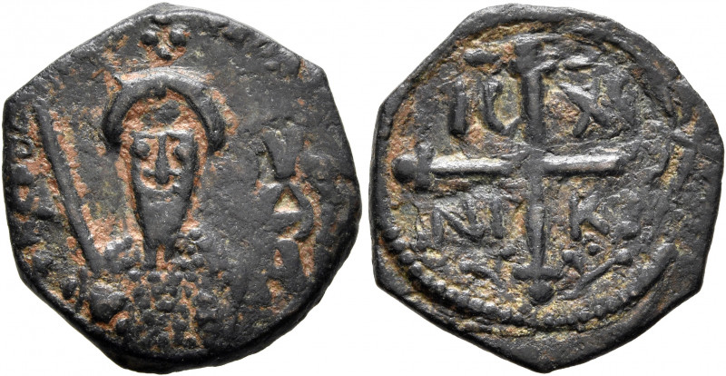 CRUSADERS. Antioch. Tancred, regent, 1101-1112. Follis (Bronze, 20 mm, 2.94 g, 6...