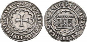 CRUSADERS. County of Tripoli. Bohémond VII, 1275-1287. Half Gros (Silver, 19 mm, 2.12 g, 11 h). +SEPTIMVS BOEMVNDVS COMES Cross in twelve-foil. Rev. +...
