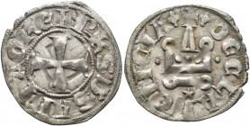 CRUSADERS. Principality of Achaea. Philippe de Savoy, 1301-1307. Denier tournois (Silver, 19 mm, 0.77 g, 10 h), Chiarenza. +PH'S D' SAB' P' ACHE Cross...