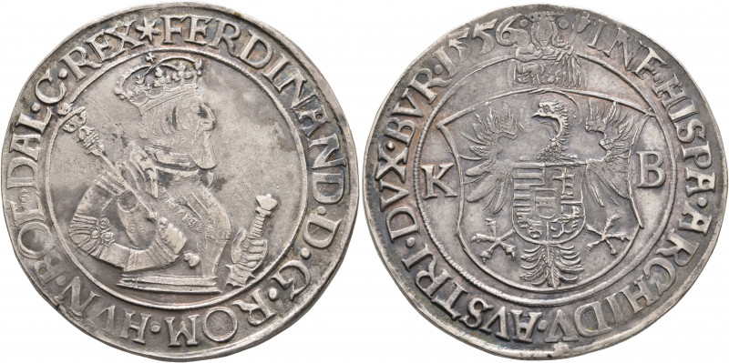 AUSTRIA. Holy Roman Empire. Ferdinand I, 1526-1564. Taler 1556 (Silver, 42 mm, 2...