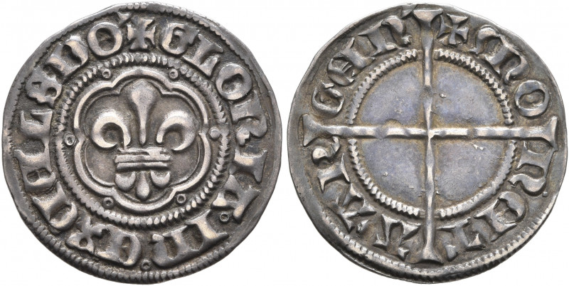 GERMANY. Straßburg (Stadt). After 1397. Vierer (Silver, 20 mm, 1.17 g, 12 h). ✠G...