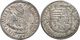 AUSTRIA. Holy Roman Empire. Ferdinand II, Archduke, 1564-1595. Taler (Silver, 40 mm, 28.15 g, 12 h), Ensisheim, no date. FERDINAND D G ARCHIDVX AVSTRI...