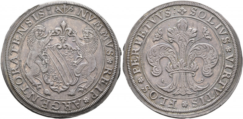 GERMANY. Straßburg (Stadt). Taler (Silver, 43 mm, 29.42 g, 12 h), no date (circa...