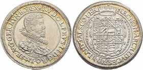 AUSTRIA. Holy Roman Empire. Rudolf II, Emperor, 1576-1611. Taler 1606 (Silver, 41 mm, 28.48 g, 12 h), Ensisheim. ✠RVDOLPHVS II D G RO IM SE AVG GER HV...