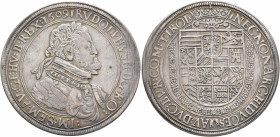 AUSTRIA. Holy Roman Empire. Rudolf II, Emperor, 1576-1611. Taler 1609 (Silver, 41 mm, 28.36 g, 12 h), Hall. RVDOLPHVS II D G RO IM SEM AV GE HV B REX ...