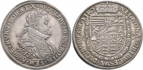 AUSTRIA. Holy Roman Empire. Rudolf II, Emperor, 1576-1611. Taler 1612 (Silver, 42 mm, 28.62 g, 12 h), Hall. RVDOLPHVS II D G RO IM SEM AV GE HVNG BOH ...