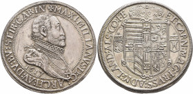 AUSTRIA. Holy Roman Empire. Maximilian III, Archduke, 1595-1618. Taler 1617 (Silver, 40 mm, 28.48 g, 12 h), Ensisheim ✠MAXIMILIANVS D G ARCH AV DV BV ...