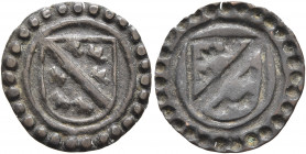 AUSTRIA. Holy Roman Empire. Leopold V, Archduke, 1619-1632. Rappen (Silver, 15 mm, 0.31 g), Ensisheim, no date. Arms of Upper Alsatia (Oberelsass). Re...