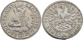 AUSTRIA. Holy Roman Empire. Leopold V, Archduke, 1626-1632. 1/4 Taler 1632 (Silver, 31 mm, 7.00 g, 12 h), Hall. LEOPOLDVS D G ARCHIDVX AVST Cuirassed ...