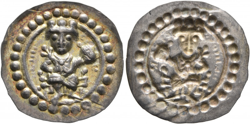 GERMANY. Ulm (Königliche Münzstätte). Heinrich VI, 1169-1197. Bracteate (Silver,...