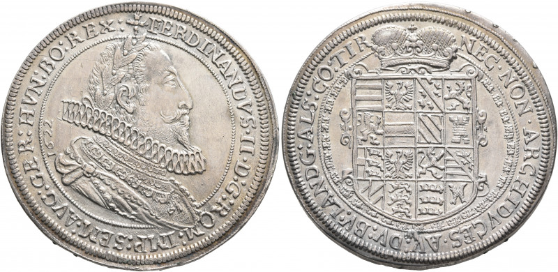 AUSTRIA. Holy Roman Empire. Ferdinand II, Emperor, 1619-1637. Taler 1622 (Silver...