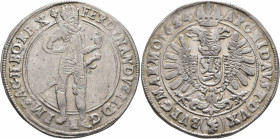 AUSTRIA. Holy Roman Empire. Ferdinand II, Emperor, 1619-1637. Taler 1624 (Silver, 42 mm, 28.87 g, 6 h), Joachimstal. FERDINANDVS II D G R IM S A G H B...