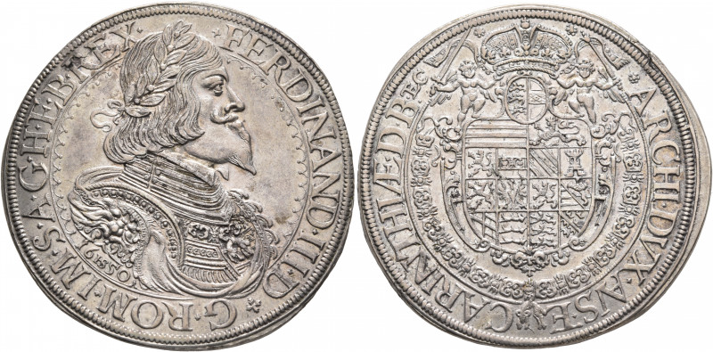 AUSTRIA. Holy Roman Empire. Ferdinand III, Emperor, 1637-1657. Taler 1650 (Silve...