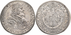 AUSTRIA. Holy Roman Empire. Ferdinand III, Emperor, 1637-1657. Taler 1650 (Silver, 45 mm, 28.29 g, 12 h), St. Veit. FERDINAND III D G ROM IM S A G H E...