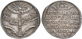 AUSTRIA. Holy Roman Empire. Ferdinand III, Emperor, 1637-1657. Medal 1653 (Silver, 19 mm, 1.28 g), on the coronation of Ferdinand IV as Rex Romanorum ...