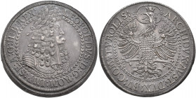 AUSTRIA. Holy Roman Empire. Leopold I, Emperor, 1658-1705. Doppeltaler (Silver, 47 mm, 57.16 g, 12 h), Hall, no date. LEOPOLDVS D G ROM IMP S A G H B ...