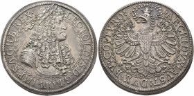 AUSTRIA. Holy Roman Empire. Leopold I, Emperor, 1658-1705. Doppeltaler (Silver, 47 mm, 56.53 g, 12 h), Hall, no date. LEOPOLDVS D G ROM IMP S A G H B ...
