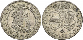AUSTRIA. Holy Roman Empire. Leopold I, Emperor, 1658-1705. 6 Kreuzer 1694 (Silver, 25 mm, 2.59 g, 12 h), Hall. LEOPOLDVS D G R I S A G H B R Laureate ...