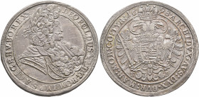 AUSTRIA. Holy Roman Empire. Leopold I, Emperor, 1658-1705. Taler 1698 (Silver, 47 mm, 28.75 g, 12 h), Kremnitz. LEOPOLDUS D G ROM IMP S A GE HV BO REX...