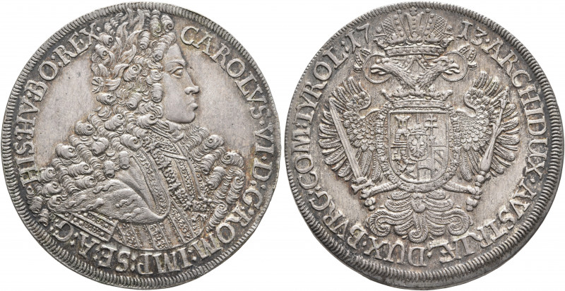 AUSTRIA. Holy Roman Empire. Karl VI, Emperor, 1711-1740. Taler 1713 (Silver, 43 ...