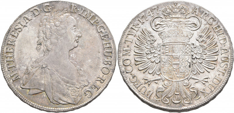 AUSTRIA. Holy Roman Empire. Maria Theresia, Empress, 1740-1780. Taler 1747 (Silv...