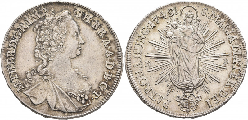 AUSTRIA. Holy Roman Empire. Maria Theresia, Empress, 1740-1780. Halbtaler 1749 (...