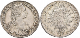 AUSTRIA. Holy Roman Empire. Maria Theresia, Empress, 1740-1780. Halbtaler 1749 (Silver, 34 mm, 14.00 g, 12 h), Kremnitz. M THER D G R IMP G H B R A A ...