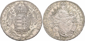 AUSTRIA. Holy Roman Empire. Maria Theresia, Empress, 1740-1780. Konventionstaler 1767 (Silver, 41 mm, 28.12 g), Kremnitz. M THER D G R IMP HU BO R A A...