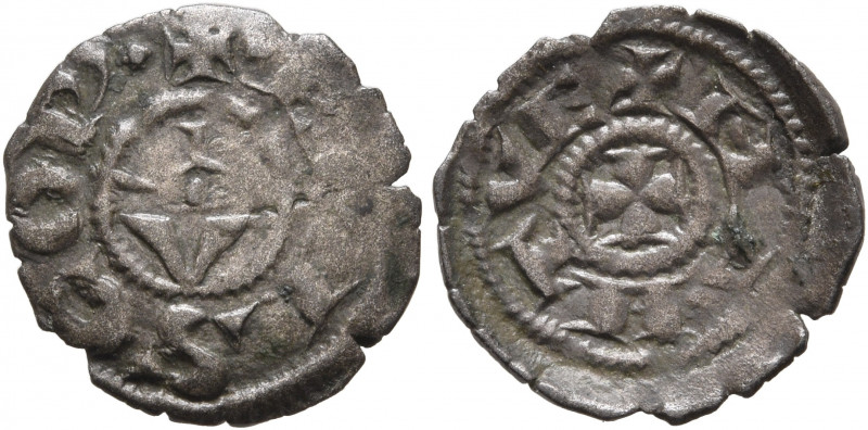 ITALY. Mantova (Vescovi). 1150-1256. Obol (Silver, 12 mm, 0.30 g, 5 h). ✠EPISCOP...