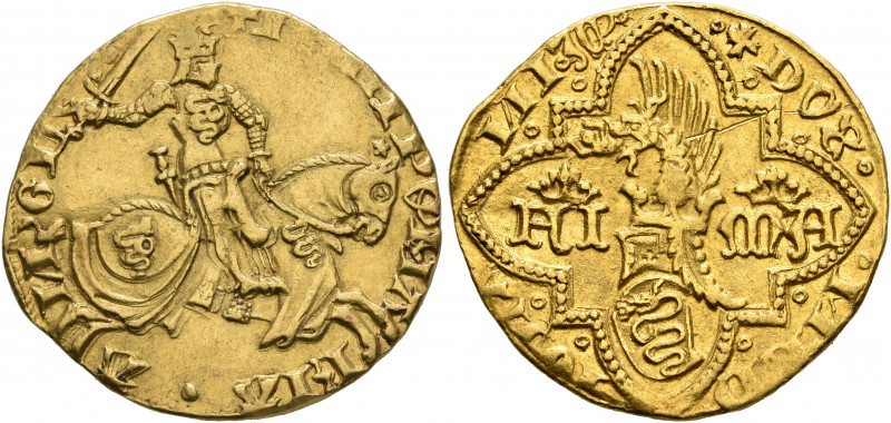 ITALY. Milano (Duchi). Filippo Maria Visconti, 1412-1447. Fiorino d’oro (Gold, 2...