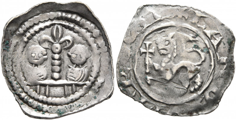 AUSTRIA. Kärnten, Herzogtum. Bernhard, 1202-1256. Pfennig (Silver, 20 mm, 0.99 g...