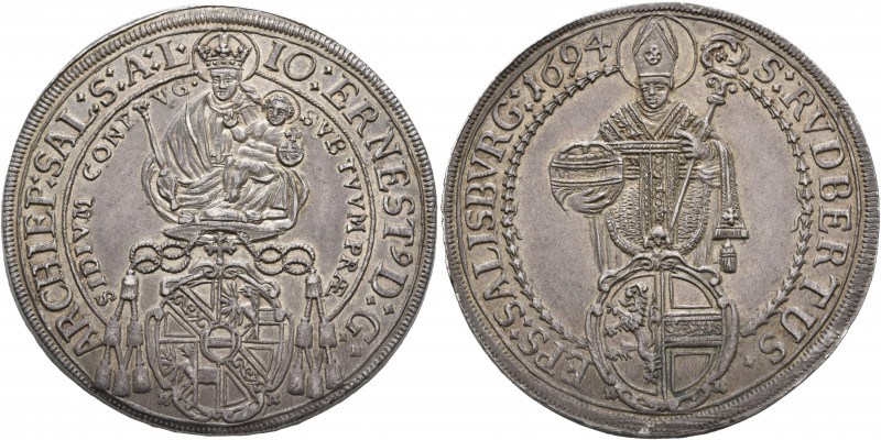 AUSTRIA. Salzburg, Erzbistum. Johann Ernst von Thun und Hohenstein, 1687-1709. T...