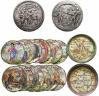 AUSTRIA. Salzburg, Erzbistum. Leopold Anton Eleutherius von Firmian, 1727-1744. Box medal (Silver, 43 mm, 25.23 g), on the expulsion of protestants, u...