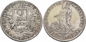 AUSTRIA. Salzburg, Erzbistum. Sigismund III Christoph Graf von Schrattenbach, 1753-1771. Taler 1758 (Silver, 40 mm, 28.13 g, 12 h). SIGISMUND D G A &a...