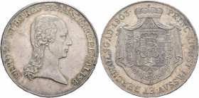 AUSTRIA. Salzburg, Kurfürstentum. Ferdinand, Erzherzog, 1803-1806. Taler 1803 (Silver, 40 mm, 28.11 g, 12 h) FERD HV ET BO REG PR A A S R I PR EL SALI...