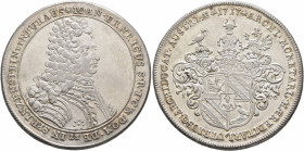 AUSTRIA. Sprinzenstein. Johann Ehrenreich, 1705-1729. Taler 1717 (Silver, 40 mm, 29.08 g, 12 h), Augsburg. ✱ IOAN ERNRICUS S R I C &amp; DOM DE ET IN ...
