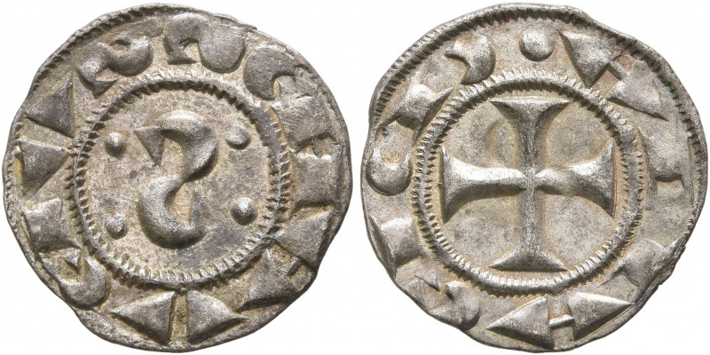 ITALY. Siena. Repubblica, 1180-1390. Denaro (Silver, 15 mm, 0.65 g, 7 h). SENA V...