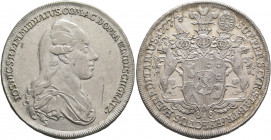 AUSTRIA. Windisch-Grätz. Joseph Nikolaus, 1746-1802. Halbtaler 1777 (Silver, 35 mm, 14.00 g, 12 h), Vienna. IOS NIC S R I IMMEDIATUS COM AC DOM A WIND...