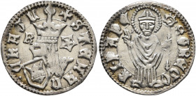 BOSNIA. Stefan Tomašević, 1461-1463. Gros (Silver, 17 mm, 1.18 g, 3 h). ✠ STЄFAn•CRAGL Crowned helmet over coat of arms flanked by R and double star. ...