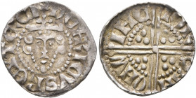 BRITISH, Plantagenet. Henry III, 1216-1272. Penny (Silver, 16 mm, 1.20 g, 12 h), long cross type, Winchester. HENRICVS REX TERCI Crowned head of Henry...