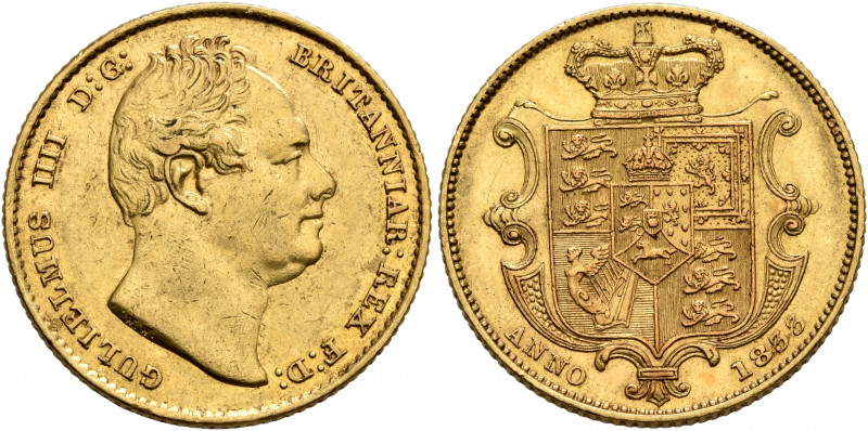 BRITISH, Hanover. William IV, 1830-1837. Sovereign 1833 (Gold, 21 mm, 7.99 g, 6 ...