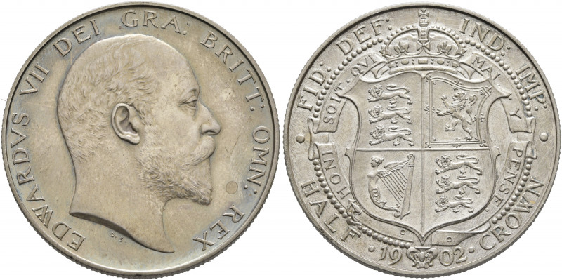 BRITISH, Saxe-Coburg-Gotha. Edward VII. Halfcrown 1902 (Silver, 31 mm, 14.21 g, ...