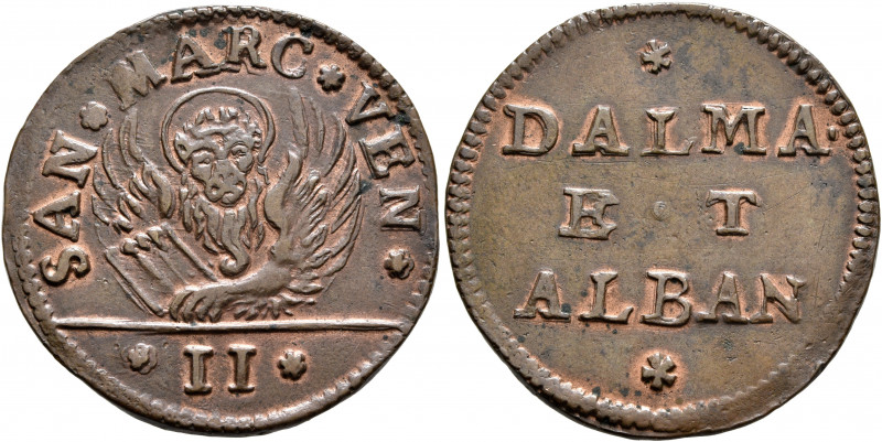 ITALY. Venezia (Venice). Anonymous, 1684 and 1691. Gazzetta (Bronze, 23 mm, 6.87...