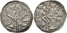 BULGARIA. Second Empire. Ivan Aleksandar, 1331–1371. Gros (Silver, 21 mm, 1.14 g, 6 h), with Michael Asen IV, 1331-1355. Christ standing facing before...