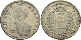 CROATIA, Adriatic Coastal Cities. Ragusa (Dubrovnik). Republic of Ragusa, 1358-1807/1814. Libertina 1793 (Silver, 41 mm, 28.92 g, 12 h). RESPVBL RHACV...