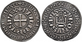 FRANCE, Royal. Philippe IV le Bel (the Fair), 1285–1314. Gros tournois à l'O rond (Silver, 25 mm, 4.15 g, 5 h). ✠BNDICTV SIT NOME DNI NRI DEI IҺV XPI ...