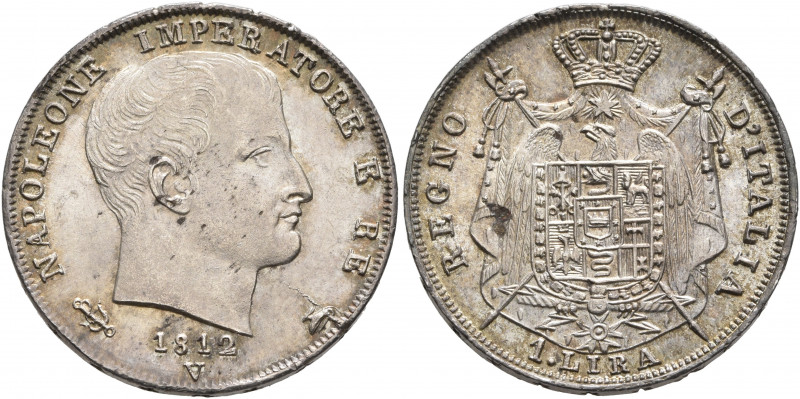 ITALY. Regno d'Italia (Napoleonic). 1805-1814. Lira 1812 (Silver, 22 mm, 5.00 g,...