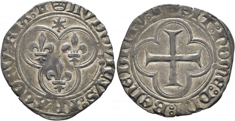 FRANCE, Royal. Louis XI le Prudent (the Prudent), 1461-1483. Blanc au soleil (Si...