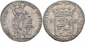 LOW COUNTRIES. Verenigde Nederlanden (United Netherlands). 1581-1795. 3 Gulden 1794 (Silver, 39 mm, 31.76 g, 12 h), Westfriesland. HAC NITIMVR HANC TV...